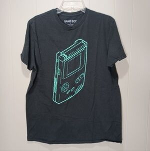 Game Boy Black Graphic Tee Shirt Size Large